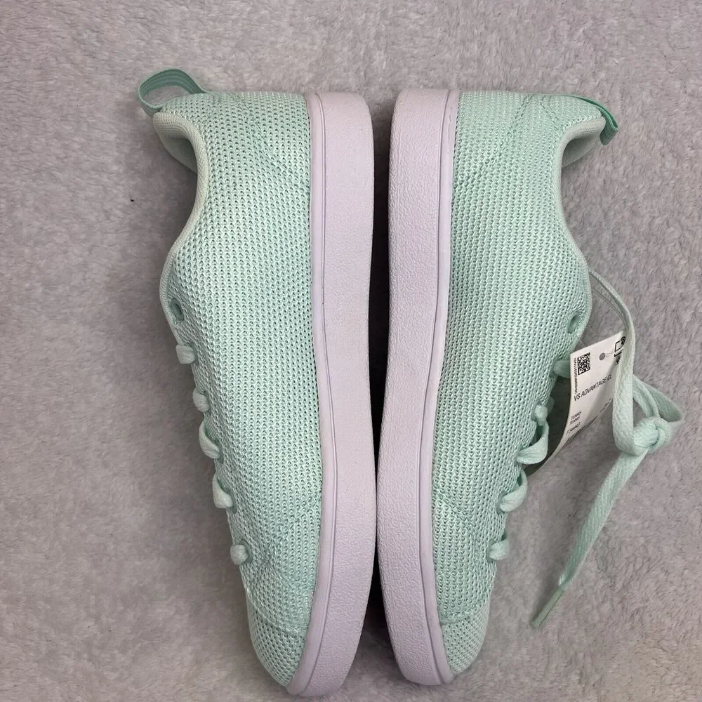New Adidas VS Advantage Shoe Sneaker Tennis F34443 Ice Mint Mesh Womens Sz 5.5‎